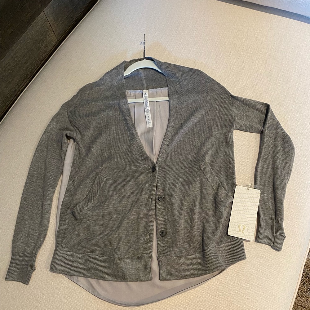 Lululemon Cardi in the Front Sweater